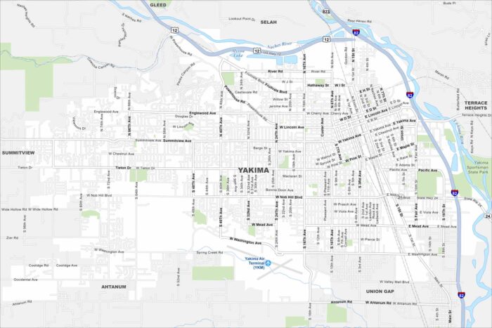 Yakima Map Washington