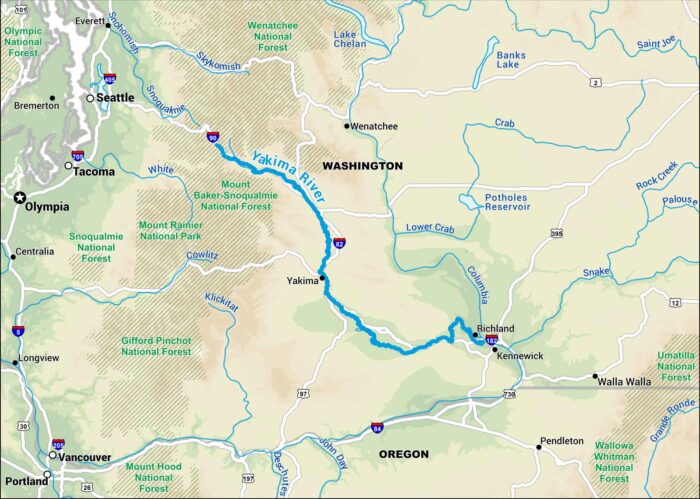 Yakima River Map