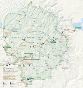 Yosemite National Park Map