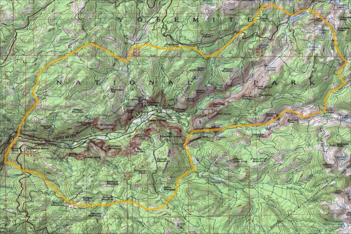 Yosemite Valley Map
