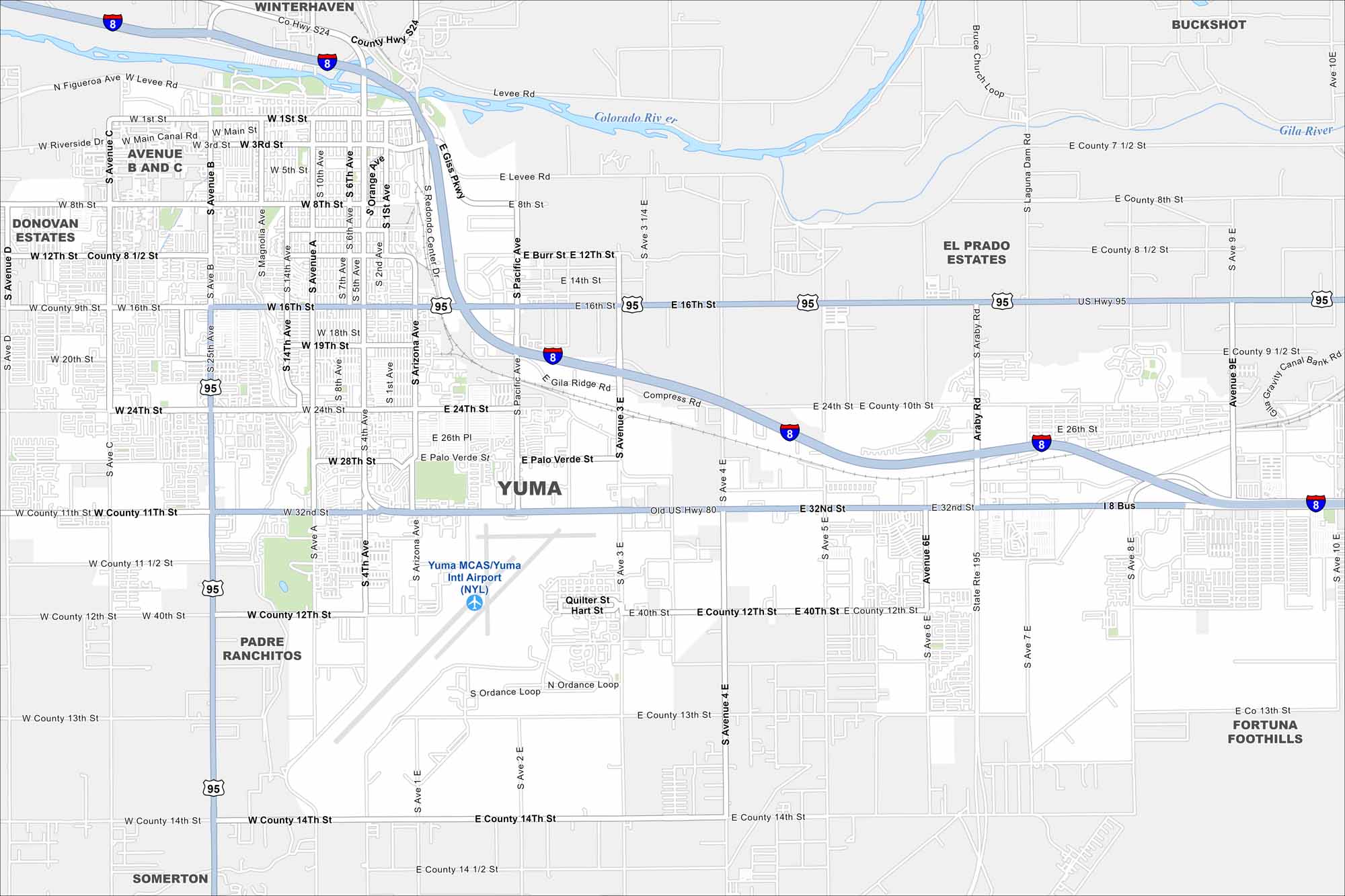 Yuma Map Arizona
