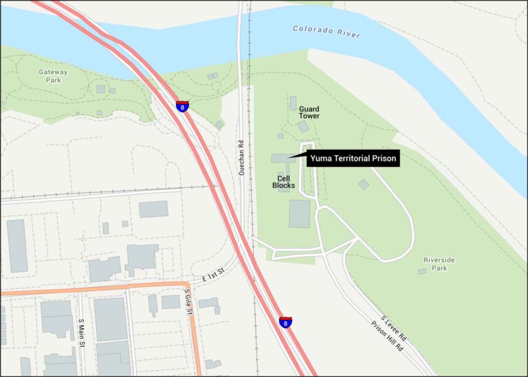 Yuma Territorial Prison Map
